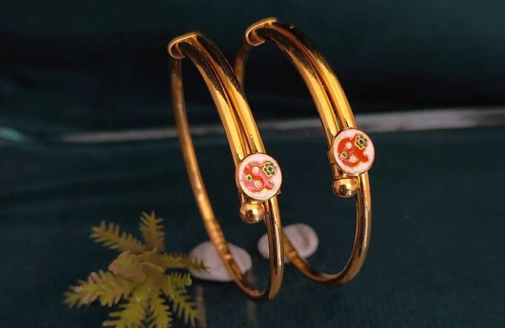 916 Gold Simple  Bachha Kadli BB-017