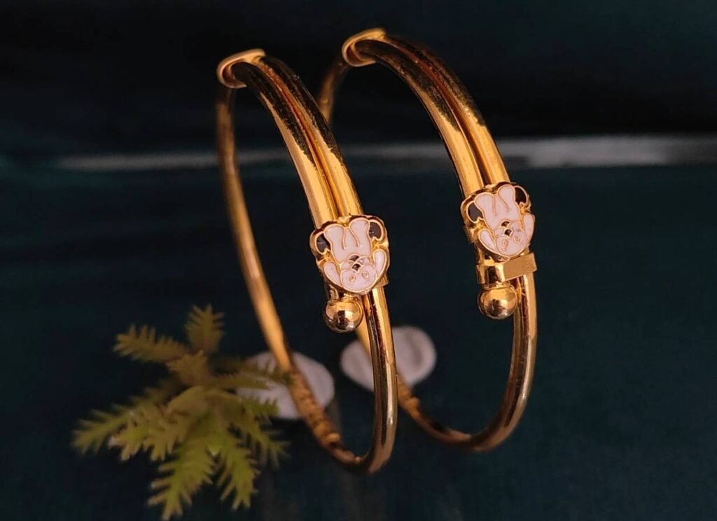 916 Gold Handmade Bachha Kadli BB-019