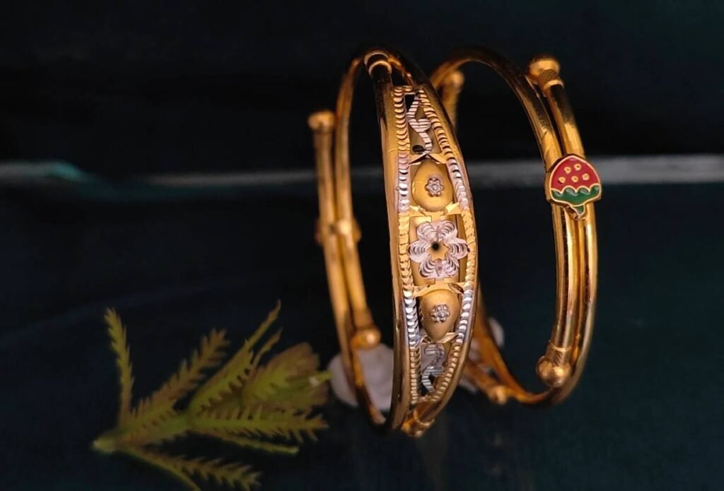916 Gold Handmade Bachha Kadli BB-038