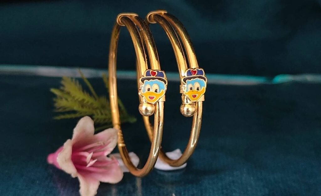 916 Gold Simple  Bachha Kadli BB-073
