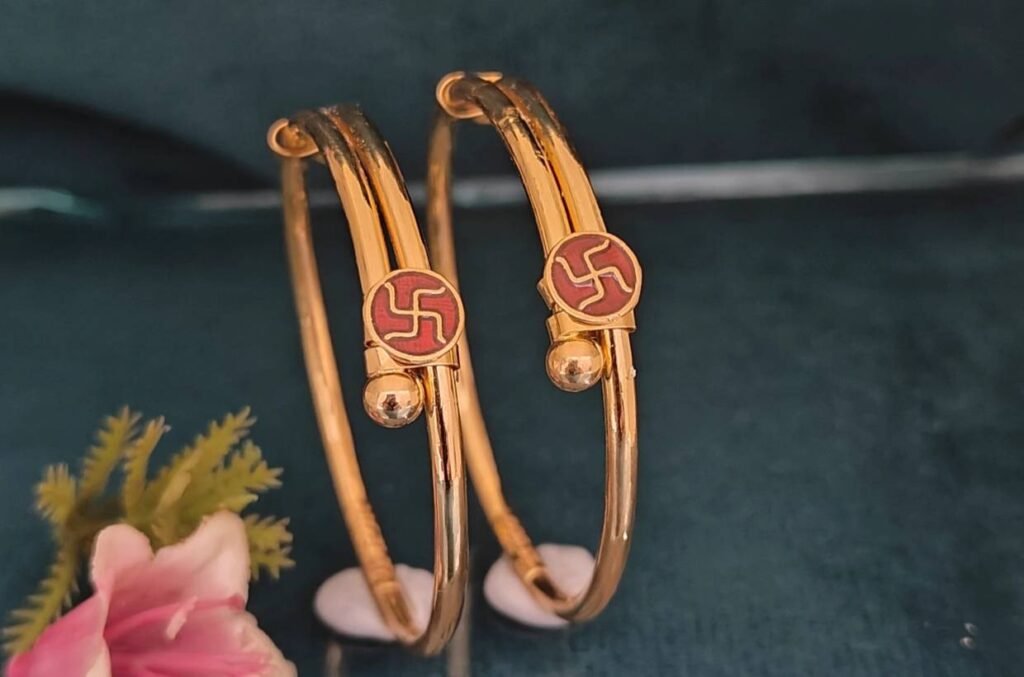 916 Gold Simple  Bachha Kadli BB-104