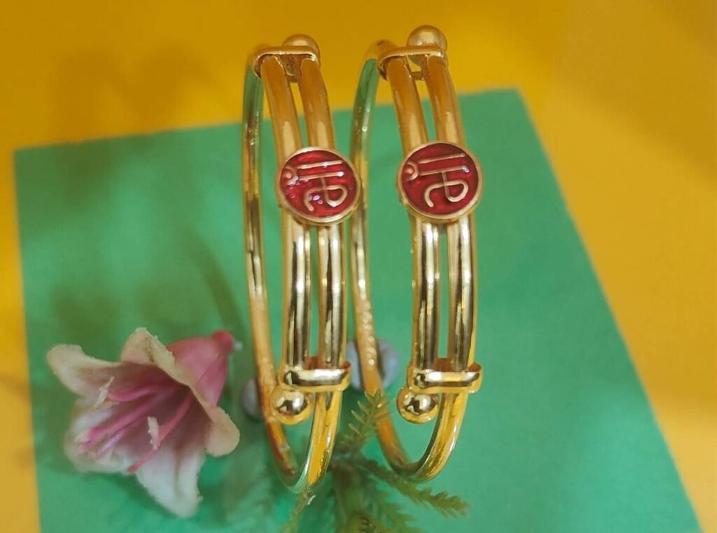 916 Gold Indian Design Bachha Kadli BB-130