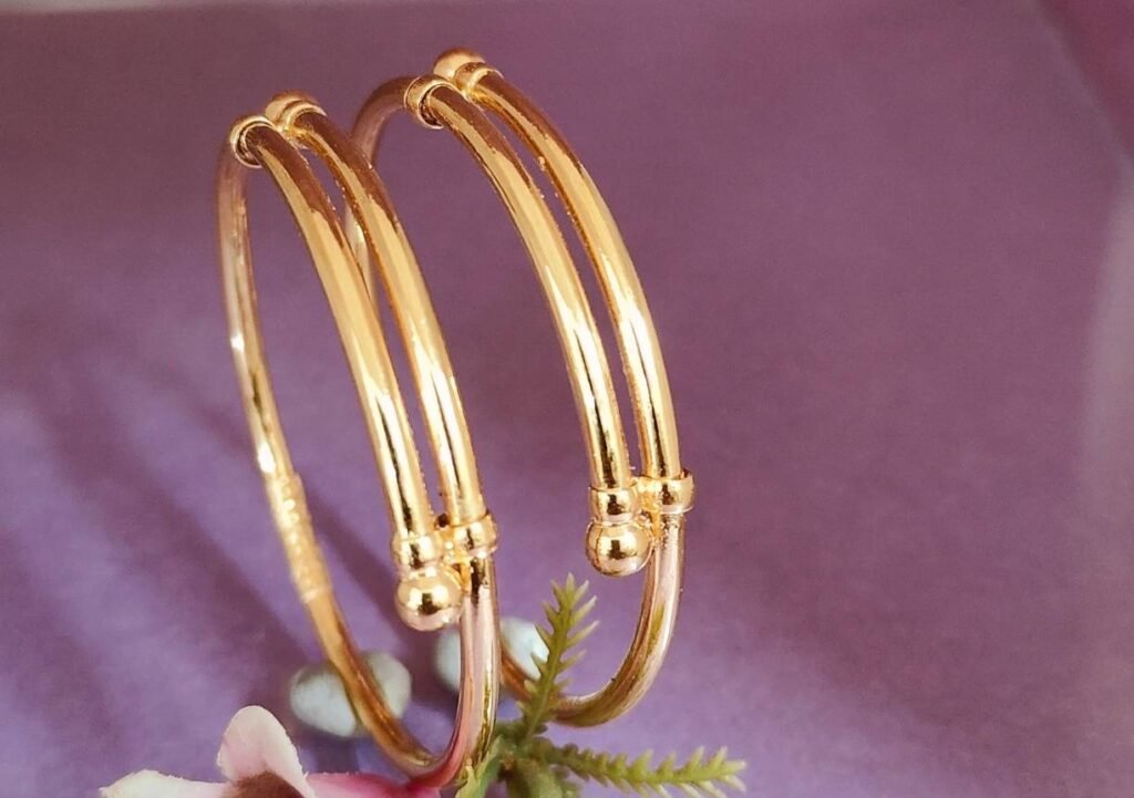 916 Gold Hallmarked Bachha Kadli BB-379