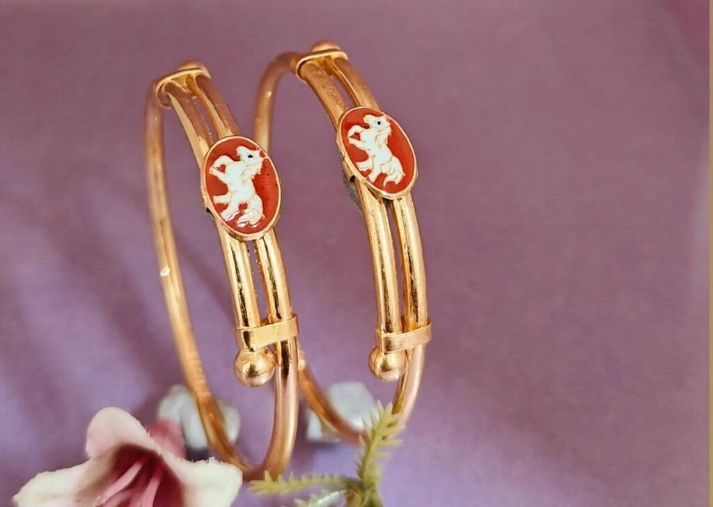 916 Gold Indian Design Bachha Kadli BB-392