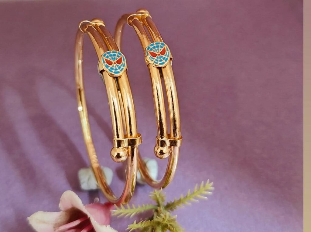 916 Gold Simple Bachha Kadli BB-401