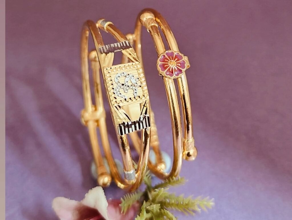 916 Gold Handmade Bachha Kadli BB-403