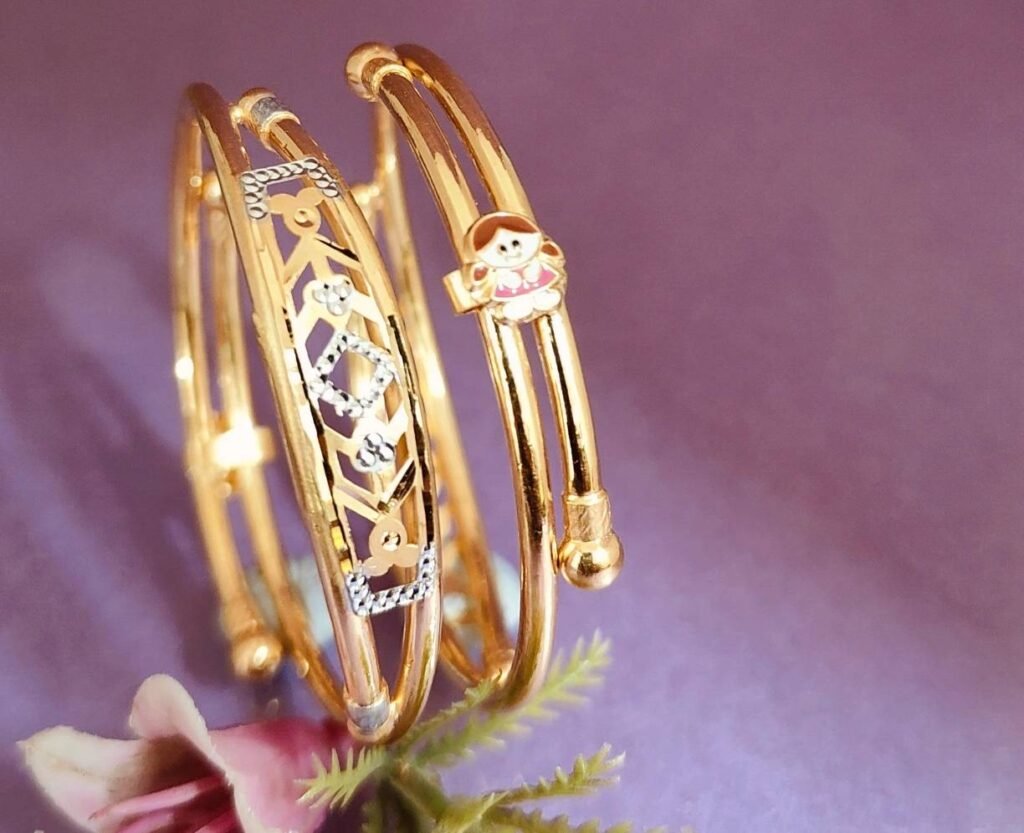 916 Gold Designer Bachha Kadli BB-405