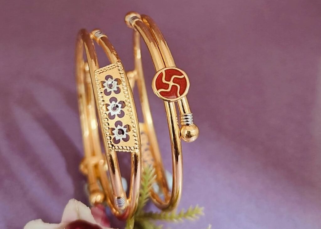 916 Gold Stylish Bachha Kadli BB-414