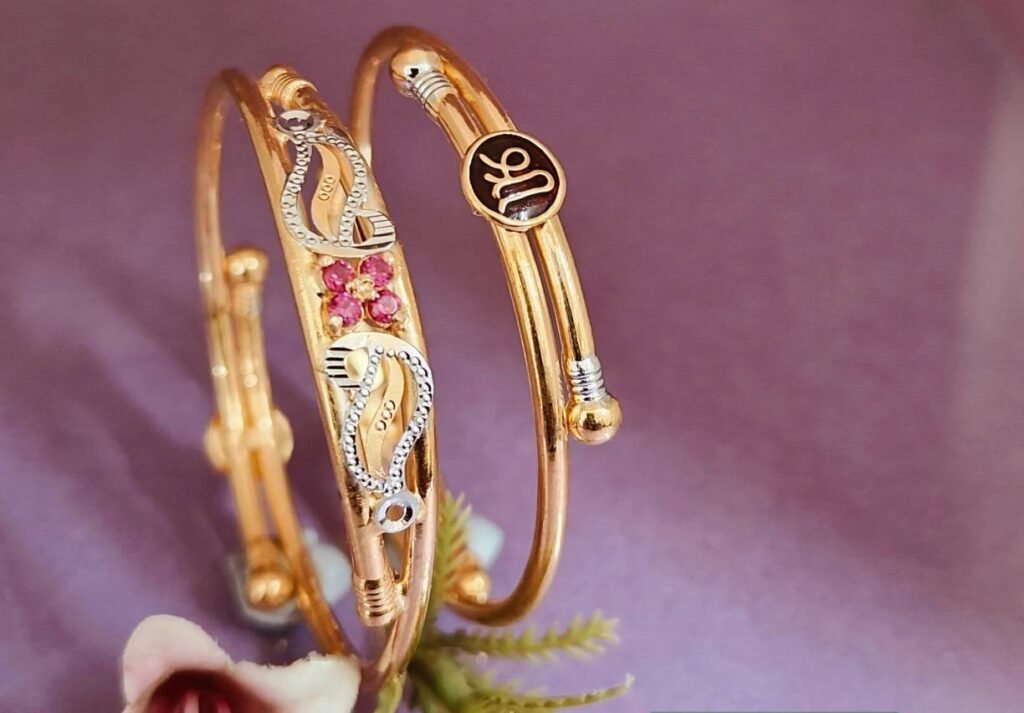 916 Gold Indian Design Bachha Kadli BB-415