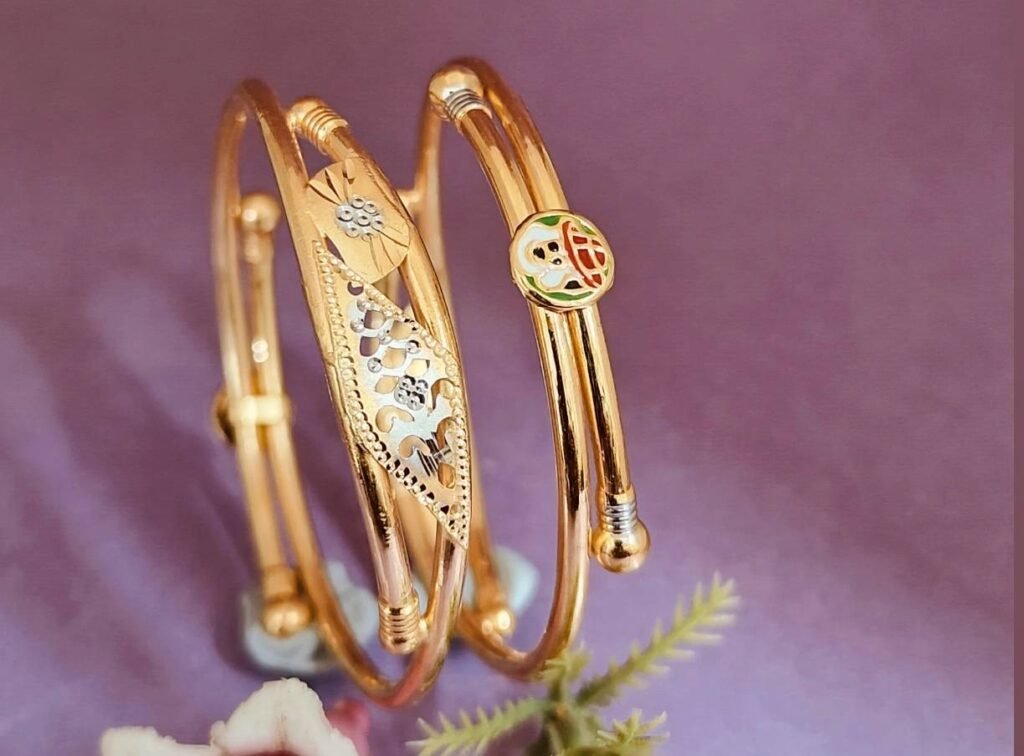 916 Gold Stylish Bachha Kadli BB-417