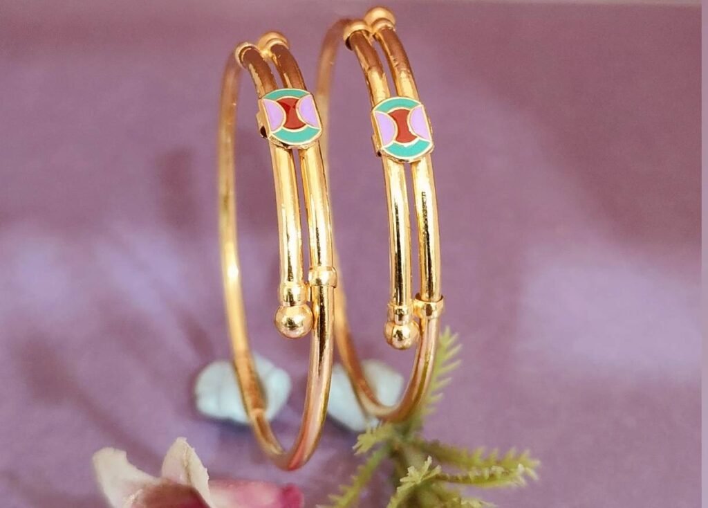 916 Gold Hallmarked Bachha Kadli BB-443