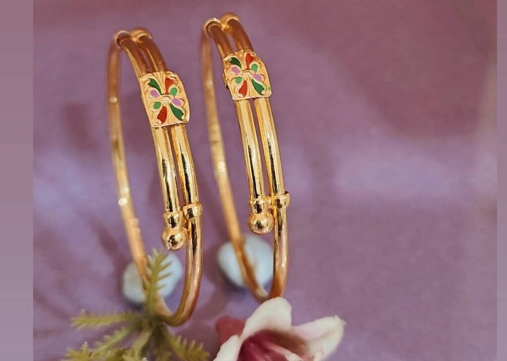 916 Gold Indian Design Bachha Kadli BB-449