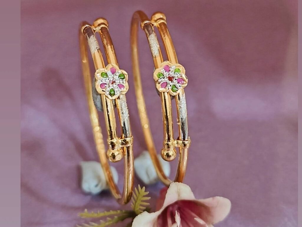 916 Gold Simple Bachha Kadli BB-457