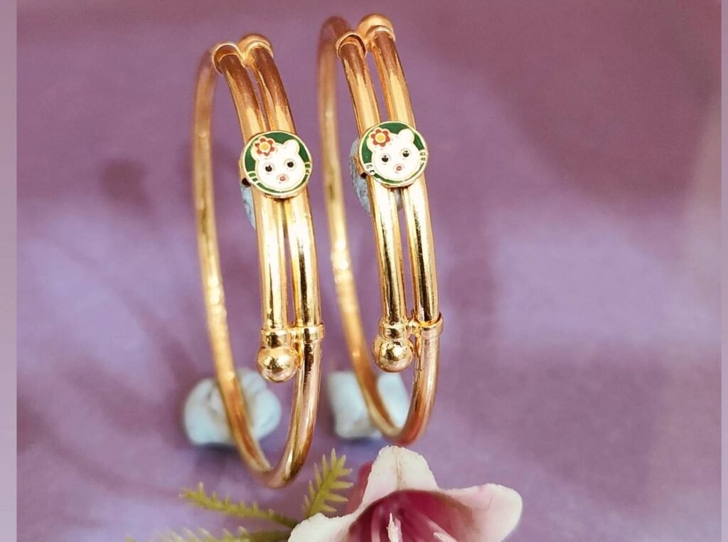 916 Gold Hallmarked Bachha Kadli BB-462