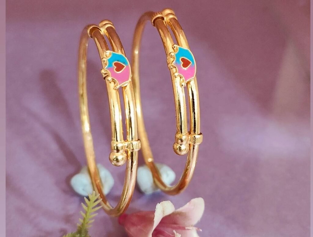 916 Gold Stylish Bachha Kadli BB-470