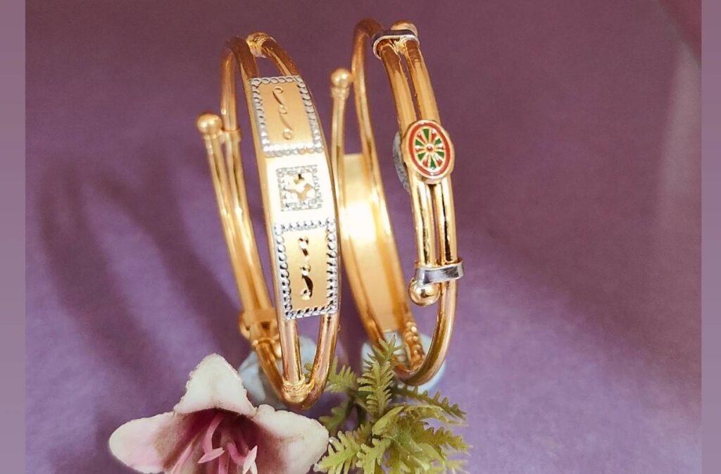 916 Gold Hallmarked Bachha Kadli BB-482
