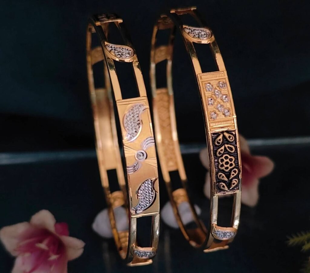 916 Gold Hallmarked Double Pipe Kadli DP-003