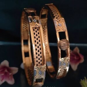 916 Gold Delicate Double Pipe Kadli DP-006