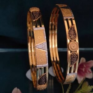 916 Gold Unique  Double Pipe Kadli DP-014