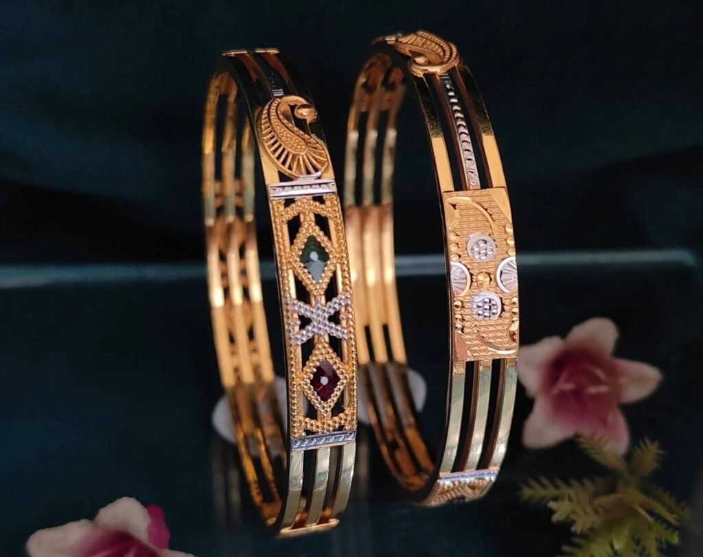 916 Gold Classy  Double Pipe Kadli DP-016