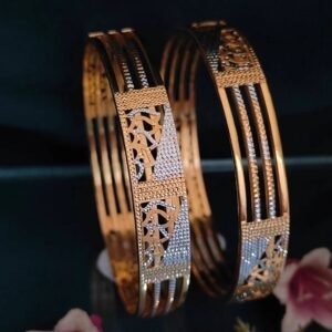 916 Gold Designer Double Pipe Kadli DP-021