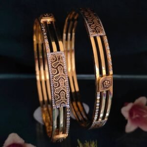 916 Gold Hallmarked Double Pipe Kadli DP-022