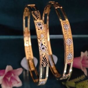 916 Gold Elegant  Double Pipe Kadli DP-029