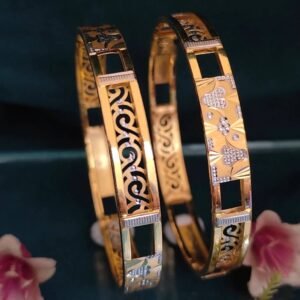 916 Gold Stunning Double Pipe Kadli DP-031