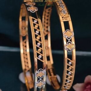 916 Gold Unique  Double Pipe Kadli DP-033