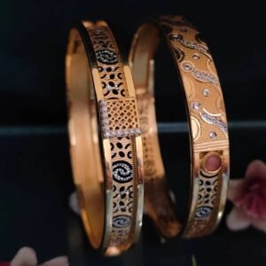 916 Gold Classy  Double Pipe Kadli DP-035