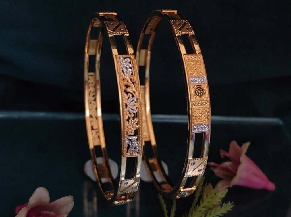 916 Gold Daily Wear Double Pipe Kadli DP-037