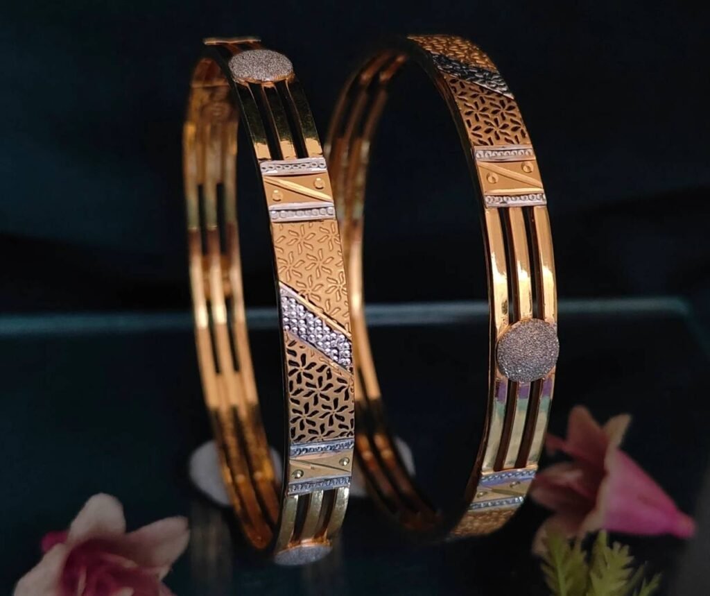 916 Gold Handmade Double Pipe Kadli DP-038
