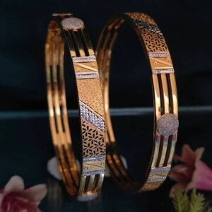 916 Gold Handmade Double Pipe Kadli DP-038