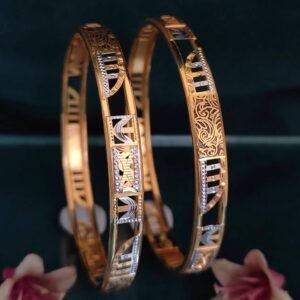 916 Gold Fancy Double Pipe Kadli DP-039