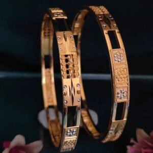 916 Gold Designer Double Pipe Kadli DP-040