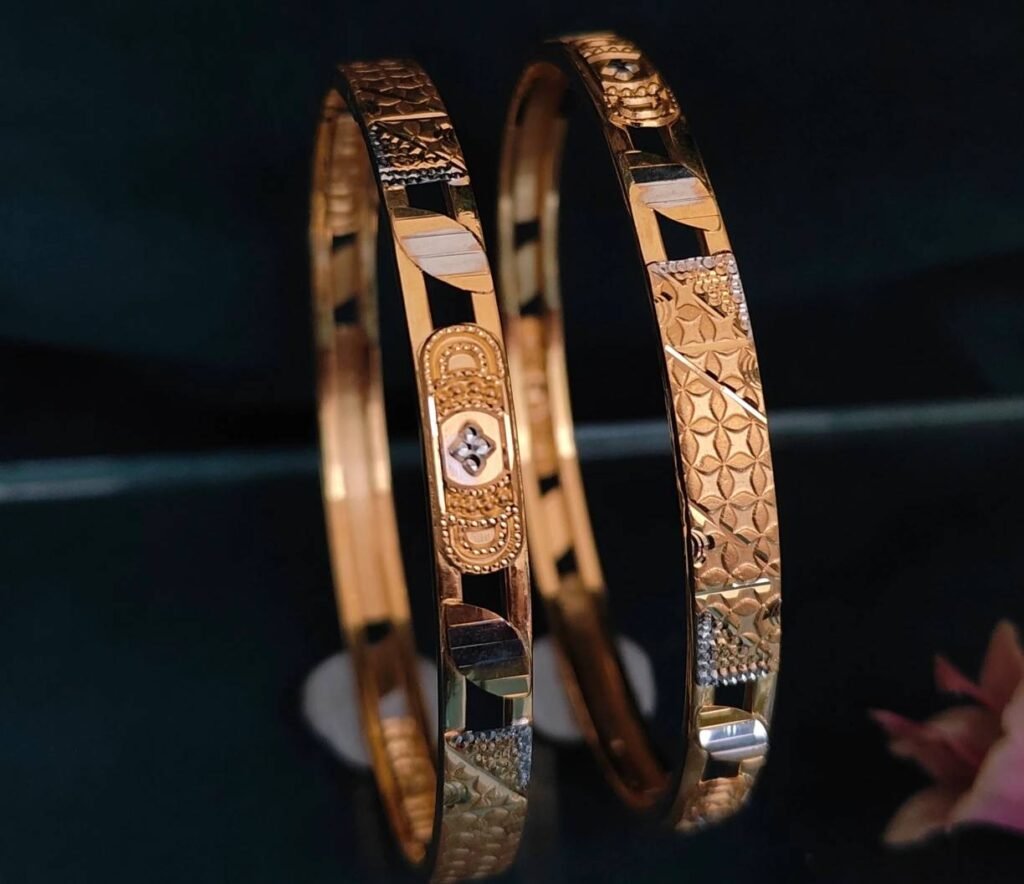 916 Gold Hallmarked Double Pipe Kadli DP-041
