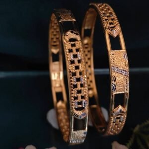 916 Gold Stylish Double Pipe Kadli DP-050