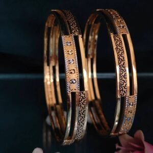 916 Gold Unique  Double Pipe Kadli DP-053