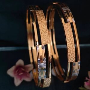 916 Gold Classy  Double Pipe Kadli DP-055