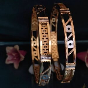 916 Gold Daily Wear Double Pipe Kadli DP-057