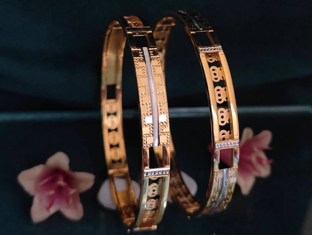 916 Gold Handmade Double Pipe Kadli DP-058