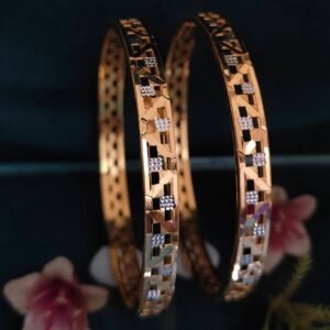 916 Gold Fancy Double Pipe Kadli DP-059