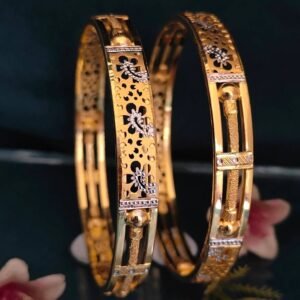 916 Gold Hallmarked Double Pipe Kadli DP-061