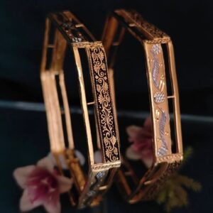 916 Gold Stylish Double Pipe Kadli DP-066