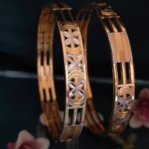 916 Gold Stunning Double Pipe Kadli DP-070