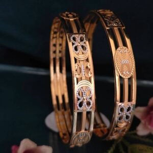 916 Gold Beautiful Double Pipe Kadli DP-071