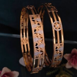 916 Gold Unique  Double Pipe Kadli DP-072