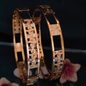 916 Gold Trending Double Pipe Kadli DP-073