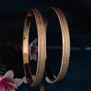 916 Gold Simple  Double Pipe Kadli DP-109