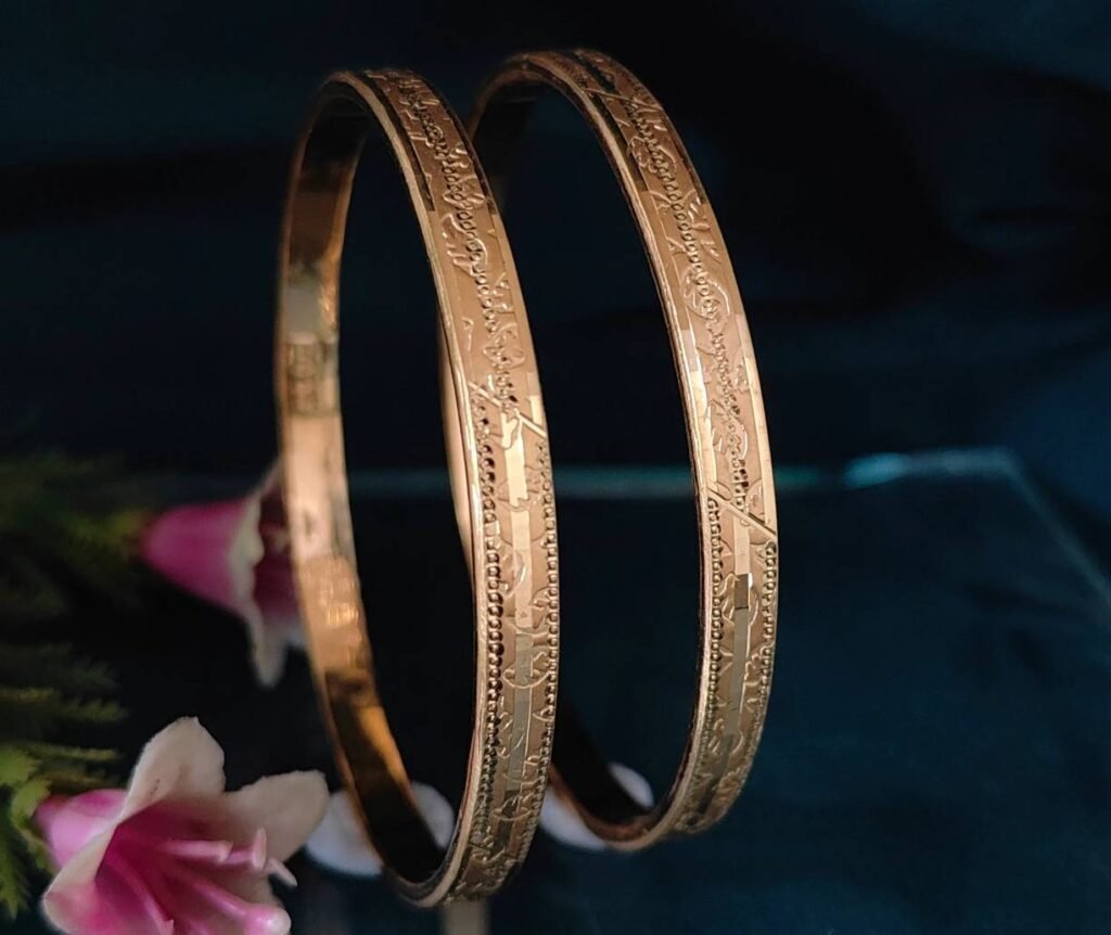 916 Gold Daily Wear Double Pipe Kadli DP-110